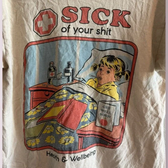 Steven Rhodes Graphic Tee Retro Humor Vintage Style Size M - Picture 4 of 5